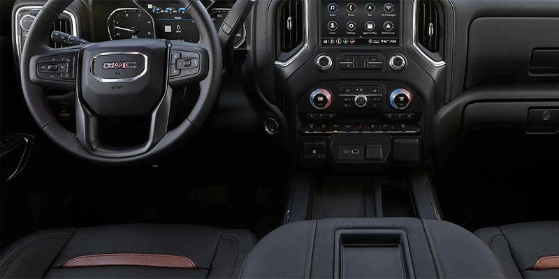 Interior view of 2022 GMC Sierra 2500.