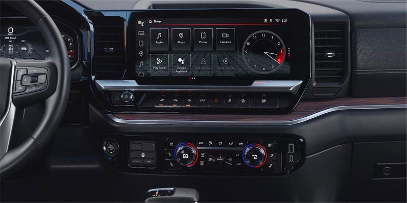 Interior view of a 2024 Chevrolet Silverado.